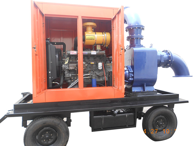 100KW移動(dòng)拖車水泵機(jī)組