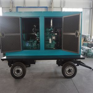 無聲康明斯100KW靜音拖車柴油發(fā)電機組